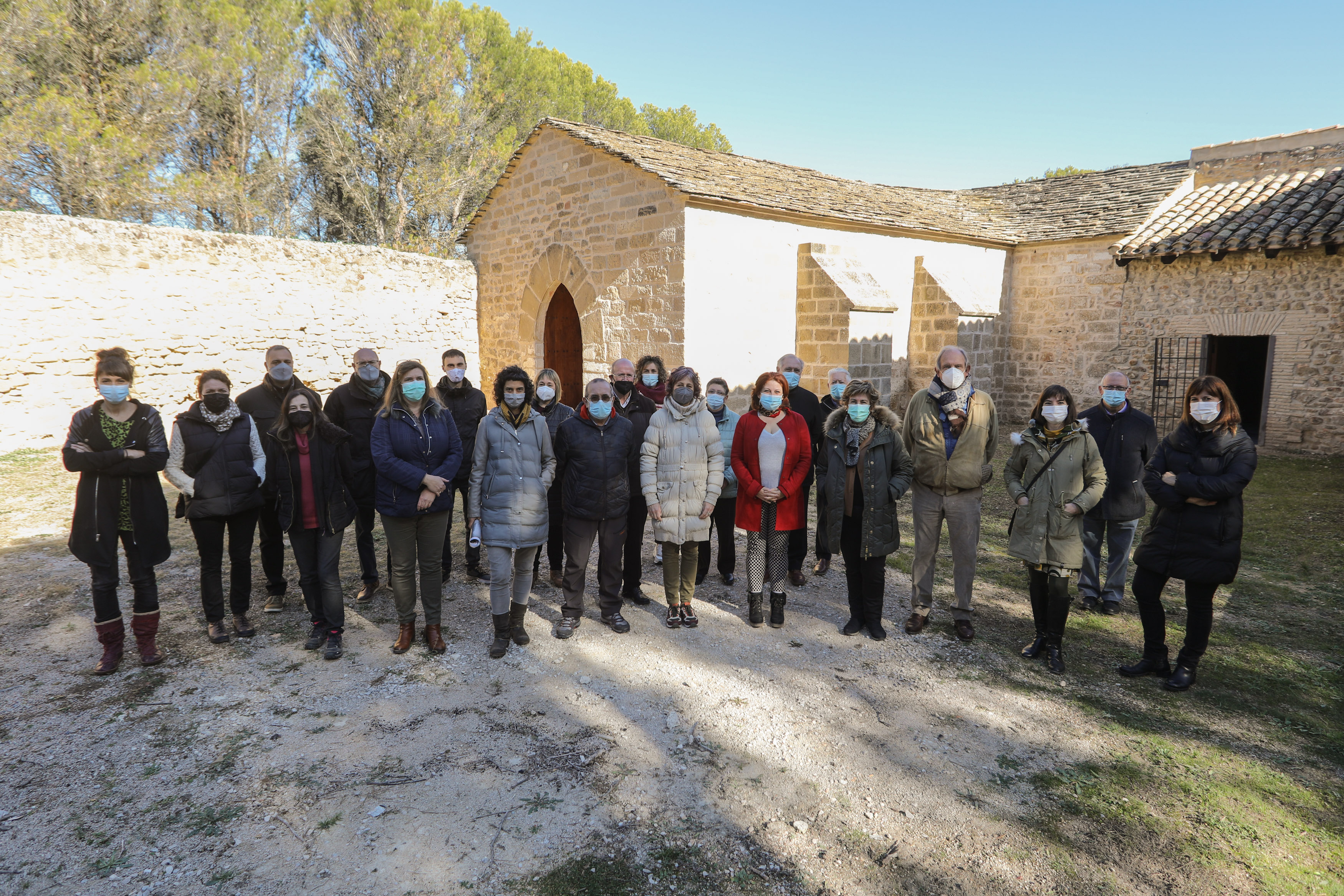 La restauraci�n de la ermita de Santa Br�gida de Olite saca a la luz una importante muestra de pintura mural del siglo XIV
