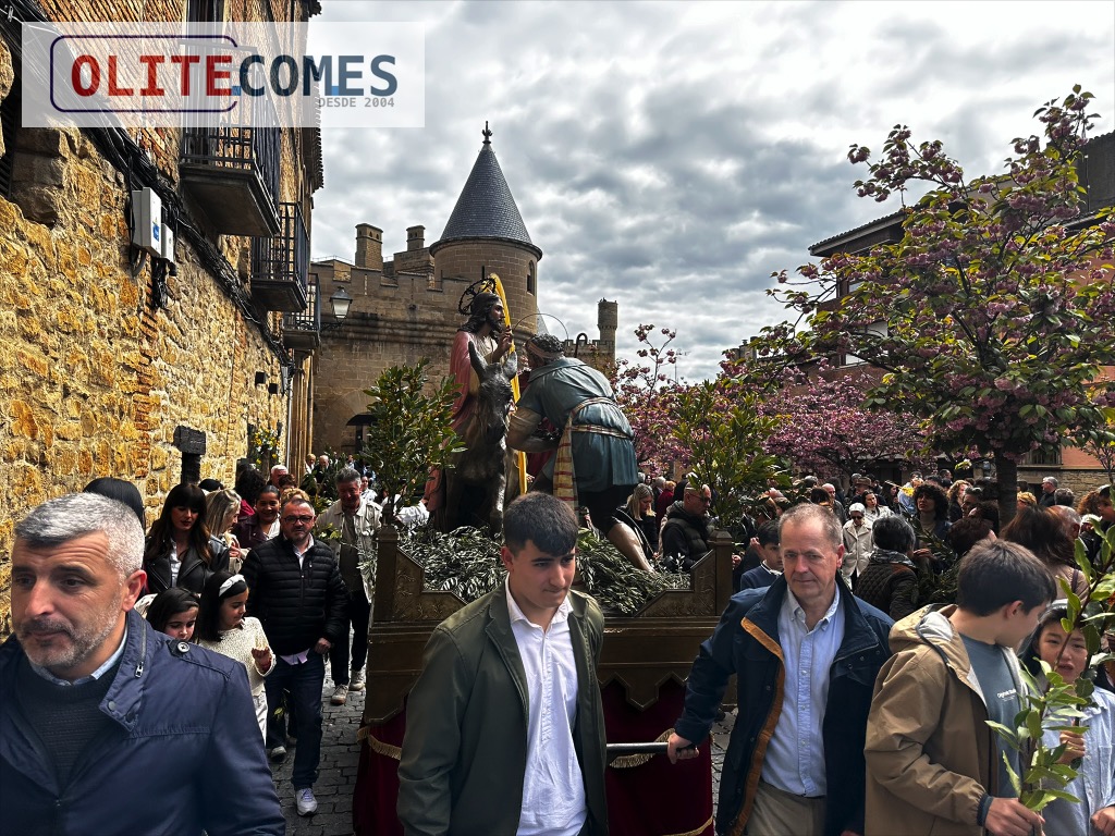 Olite vive con emoci�n el Domingo de Ramos