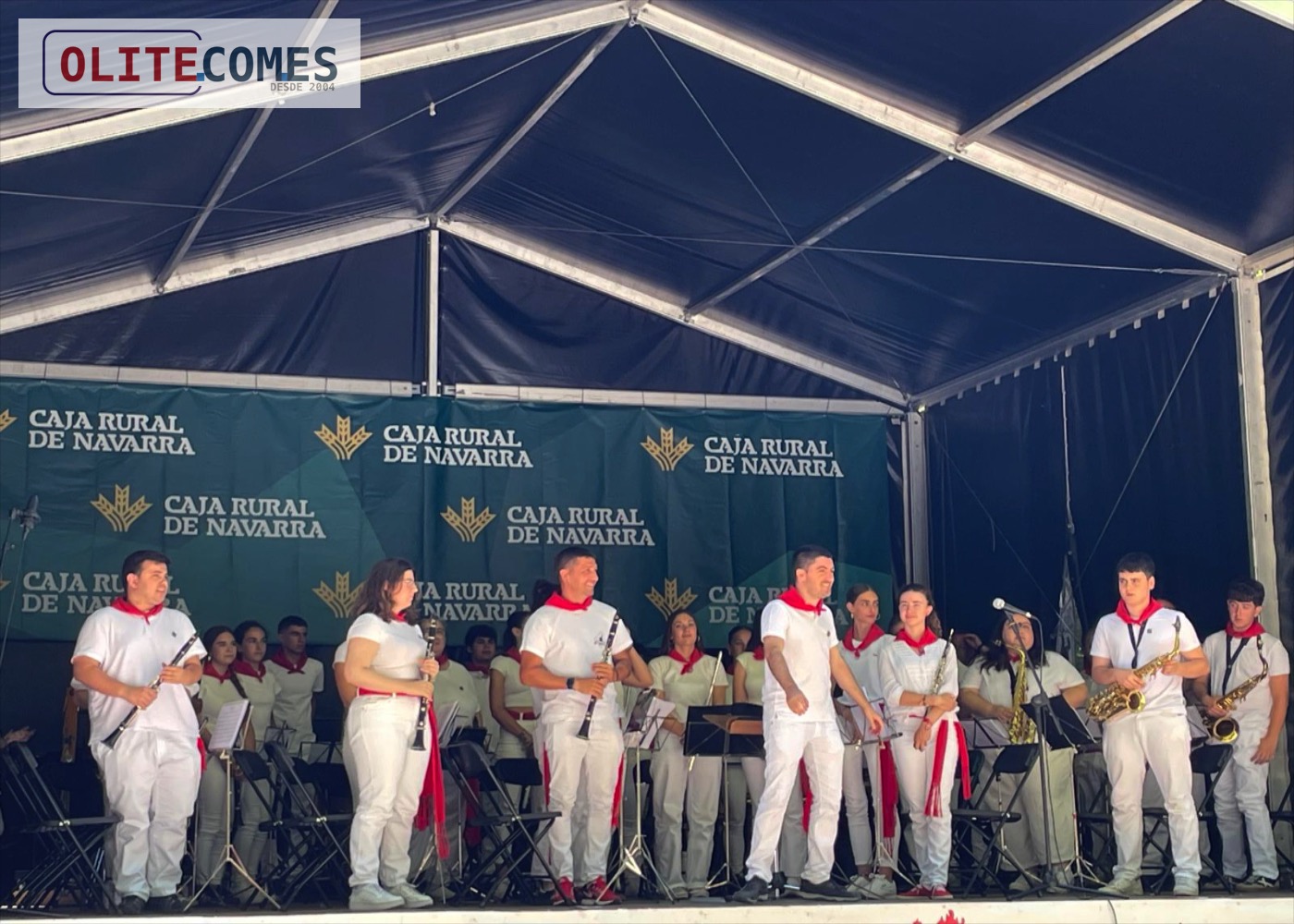 La Banda de M�sica de Olite brilla en los Sanfermines 2025 bajo la batuta de David S�nchez