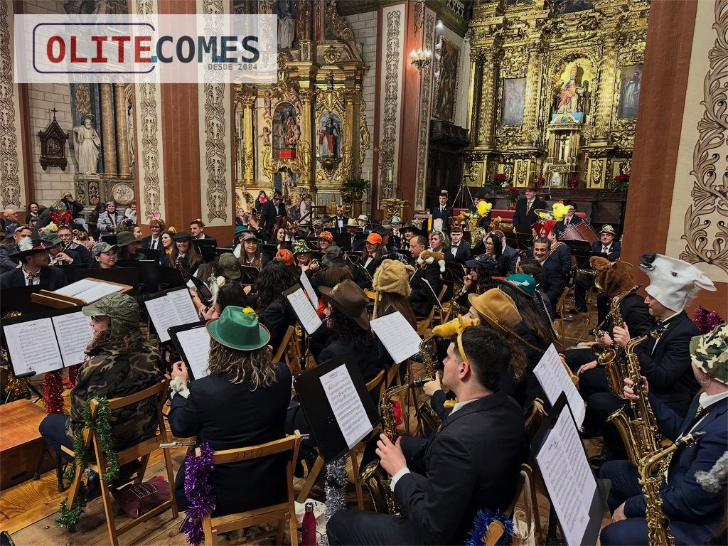 La Banda de Musica de Olite ofrece su tradicional Concierto de Navidad dentro del 175 aniversario