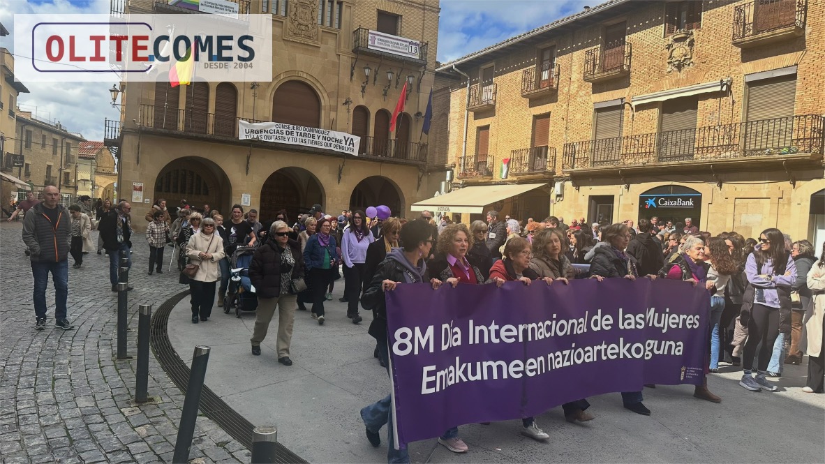 Olite acoge una concentraci�n y manifestaci�n con motivo del 8M