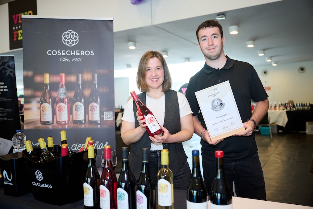 El 1913 Rosado de Cosecheros Reunidos de Olite logra la medalla de plata en el Concurso Mundial de Bruselas 2026