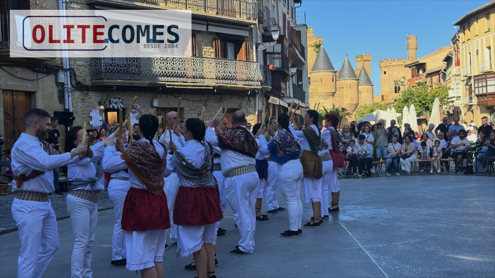 Txibiri re�ne a veteranos y aficionados a la danza tradicional en la Plaza Carlos III