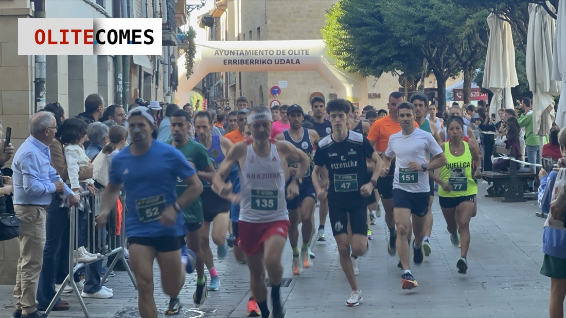 Youssef Chelh logra su tercera victoria consecutiva en la Carrera de la Ruta del Vino de Navarra en Olite